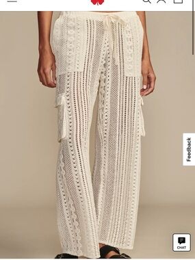 Lucky brand crochet cargo pants